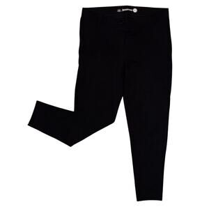 Betabrand Women’s Classic Dress Pant Yoga Pant Skinny Black Medium Petite EUC